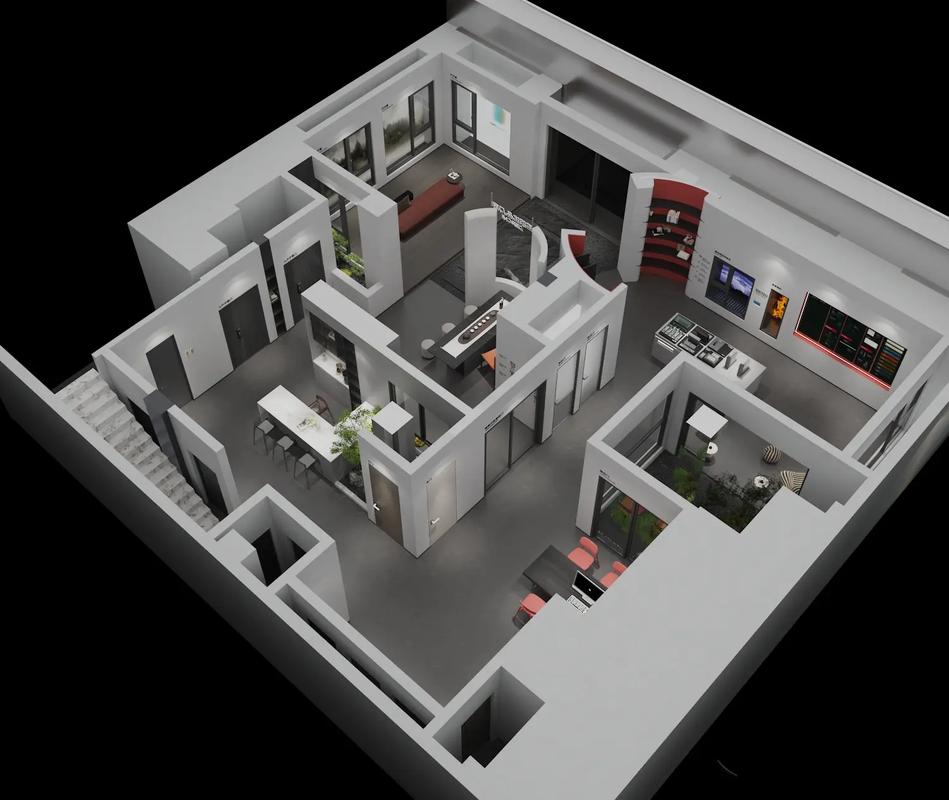 150平方米门窗专卖店装修设计与平面布局方案